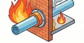 Противопожарные муфты для пластиковых труб